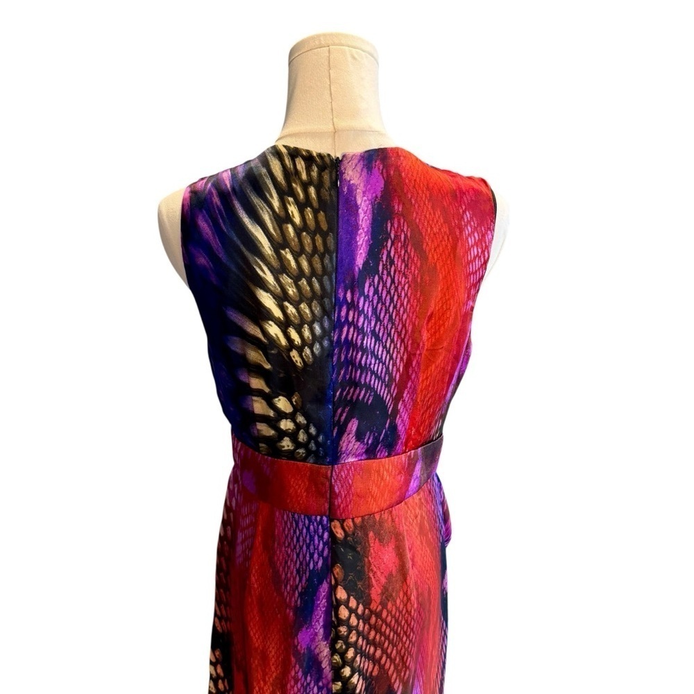 Boston Proper - Multicolor Slide Slit Maxi Dress Sz 6 - Picture 5 of 9